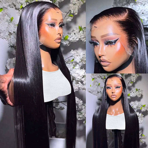 38 40 Inch Raw Vietnamese Human <strong>Hair</strong> <strong>Wig</strong> Straight Indian Human <strong>Hair</strong> <strong>Wigs</strong> Glueless Hd Full Lace Frontal <strong>Wigs</strong> for Black Women - Product Image 2