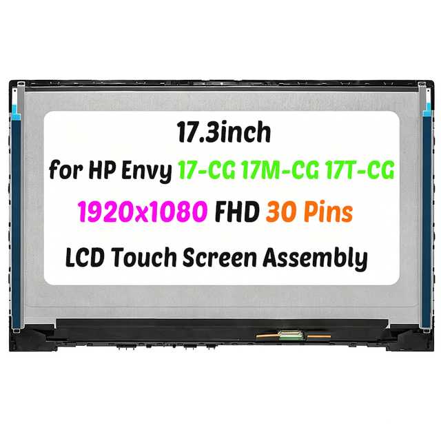 17.3inch for HP Envy 17-CG 17-CG1010NR 17M-CG0013DX LCD Touch Screen Display Assembly Replacement FHD 1920x1080
