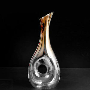 <span class=keywords><strong>Carafe</strong></span> à vin en verre plaqué or soufflé à la bouche faite à la main <span class=keywords><strong>Carafe</strong></span> à vin en verre argenté <span class=keywords><strong>Carafe</strong></span> à vin en or rose avec un trou comme poignée - Product Image 3