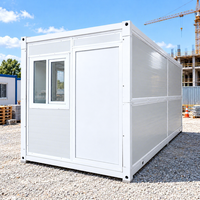 Bureau de chantier modulaire temporaire, installation rapide, structure en acier haute résistance, maison préfabriquée pliable de type X