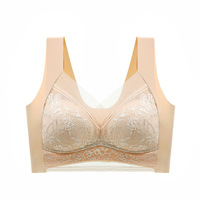 Magnifique Soutien-Gorge Femme Grande Taille en Dentelle, Élastique, Doux, Rembourré, Anti-Affaissement, Soie, Sans Coutures
