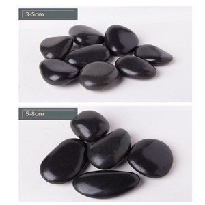 Highly <strong>Polished</strong> Natural Black Cobblestone Outdoor Landscape Park Application White Pebble <strong>Stone</strong> Garden Decoration <strong>River</strong> <strong>Stone</strong> - Product Image 4