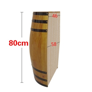 Table de bar en bois sur mesure avec couvercle en forme de baril à vin pour la décoration - Product Image 3