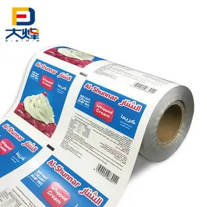 Custom Printed Food Grade Plastic Roll Film Ice Cream Popsicle Roll Wrapper Film