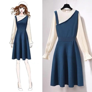 <span class=keywords><strong>Abbigliamento</strong></span> donna Casual europeo americano di alta qualità Xl formato floreale modello estivo <span class=keywords><strong>giovanile</strong></span> abito anteriore Logo <span class=keywords><strong>elegante</strong></span> alla moda - Product Image 4