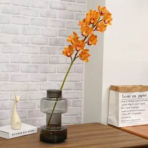Decoración <span class=keywords><strong>para</strong></span> el Hogar, Decoración <span class=keywords><strong>para</strong></span> Bodas, <span class=keywords><strong>Arreglos</strong></span> Florales Artificiales, Adornos, Tallo de Orquídea Cymbidium Artificial, Ramo Tropical - Product Image 2