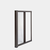 Puerta Mosquitera Retráctil PLFE con Marco de Aluminio, Pantalla Enrollable, Barra Deslizante, Puerta con Pantalla Enrollable
