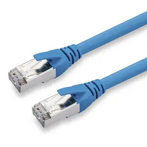 2M FTP CAT5E 26AWG(7/0.16MM) BC PVC Blue Rj 45 Cable de conexión de cable Ethernet