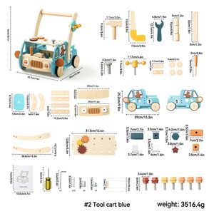 PMZ2201 <span class=keywords><strong>chariot</strong></span> éducatif en bois moderne marcheurs pour bébés jouet marcheur pousseur pour garçons filles fonction <span class=keywords><strong>de</strong></span> <span class=keywords><strong>marche</strong></span> pour enfants groupe d'âge - Product Image 6