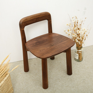 Children's <b>Chair</b> Solid Wood Walnut Minimalist Design Durable Kids <b>Chair</b> - Product Image 1