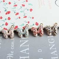 Bowknot émail alliage petit pendentif bricolage boutique bijoux accessoires