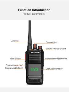 Radio portable W360 UHF ou VHF 8W haute puissance, étanche IP68, avec fonction de correspondance par code à une touche L769 - Product Image 4