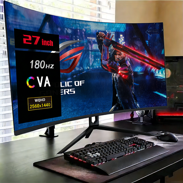 Lcd Monitor 27 Inch 180Hz 2K Desktop Gaming Screen Esports PC Gaming Monitor PC