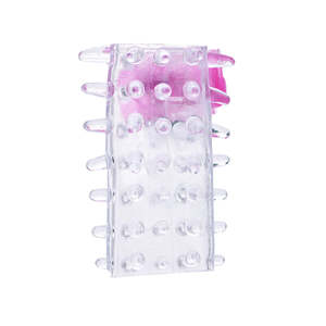 Zachte Siliconen Penis Mouw Vibrator Mannelijke Delay Ejaculatie Puntige Dildo Haan <span class=keywords><strong>Ring</strong></span> Penis G-Spot Stimulatie Vibrerende Ringen - Product Image 4