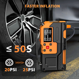 Портативный умный 150 PSI-накачитель шин со светодиодным аккумулятором ABS и стартером аварийного автомобиля - Product Image 4