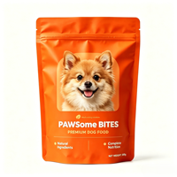 Sachet Doypack Personnalisé Scellable Anti-Enfant, Résistant à l'Humidité, pour Emballage de Friandises, Snacks pour Animaux et Nourriture pour Chiens