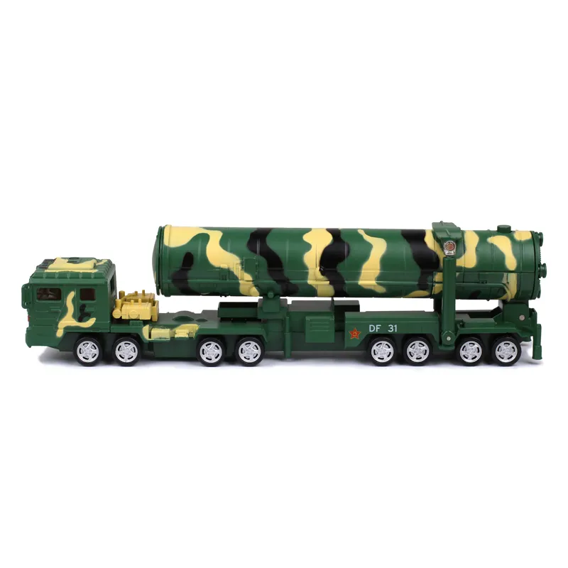 Veicoli giocattolo pressofusi bambini 1:64 auto pressofuse F31A Intercontinental balistico Missile giocattoli assemblati militari