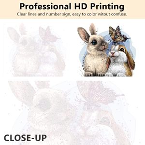 Paint by Numbers for Adults Children Kids' <strong>Painting</strong> by Numbers <strong>Rabbit</strong> - Product Image 4