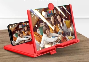Party Gift 10inches Mobile Phone <b>Screen</b> Magnifier 3D HD Video Amplifier Stand Bracket with Black <b>Folding</b> Desk Holder Party Gift - Product Image 4