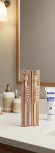 Spazzolino da denti in bambù, misura normale, setole morbide, naturale, per l'igiene orale degli adulti - Product Image 2