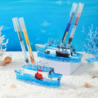 Sablier à pendule liquide à gouttes d'huile sur le thème de l'océan, ornement créatif à gouttes d'eau, anti-stress, cadeau pour étudiant