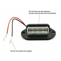 Lampes de plaque d'immatriculation LED 6LED 12V-24V pour camion/voiture/SUV/camionnette, 6000K, neuves, garantie 1 an, fabriquées en usine