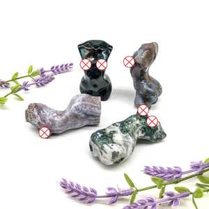 Jaspe d'océan en cristal naturel 3 pouces, corps féminin sculpté à la main, jaspe d'océan poli, Sculpture de <span class=keywords><strong>femme</strong></span> nue Reiki - Product Image 6