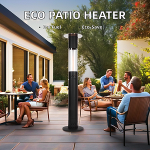 2.0m Moderne Renouvelable Non-Électrique Extérieur Verre Flamme Bois <span class=keywords><strong>Pellet</strong></span> Patio Chauffage Carbone Neutre Bio <span class=keywords><strong>Pellet</strong></span> Poêle - Product Image 2