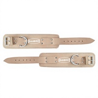 Correa de Gimnasio Unisex de Cuero Natural con Accesorio de Cable de Polea, Tobillera para Levantamiento de Pesas, Producto de Seguridad para Fitness de Alta Calidad