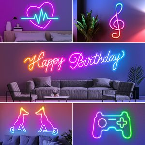Neonawall 50FT RGB LED Neon Rope <span class=keywords><strong>Light</strong></span> con App/Telecomando, Impermeabile IP65, Sincronizzazione Musicale, Flessibile per Camera da Letto, Gaming, Decorazioni Interne ed Esterne - Product Image 5