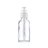 Bouteille en verre à tube aiguille graduée de 30ml, brun foncé, huile essentielle légère, bouteille de stockage pour solution de stock d'essence cosmétique