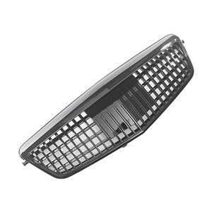 กระจังหน้าสไตล์ Maybach สำหรับ Mercedes-Benz E-Class W212 วัสดุ ABS สีโครเมียมดำ สำหรับกันชนหน้า - Product Image 5