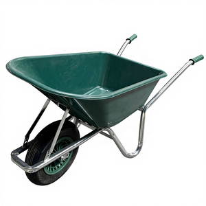 Садовая тачка повышенной прочности на 100 л с 16-дюймовыми колесами без камер, прямые поставки с завода в Китае, для европейского рынка - Product Image 3