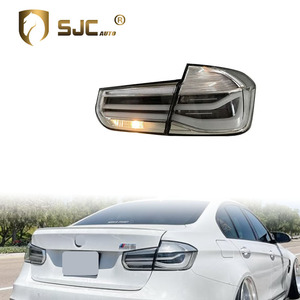 פנס אחורית אוטומטי לרכב SJC עבור BMW 2012-2017 סדרה 3 F30 M3 F80 פנס אחורי שקוף בסגנון LCI LED אורות יום - Product Image 1
