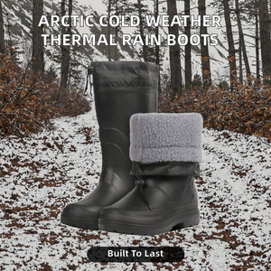 Chaussures d'hiver légères imperméables et anti-huile, résistantes à l'arctique, avec protection extrême contre le froid, bottes de pluie thermiques en EVA - Product Image 2