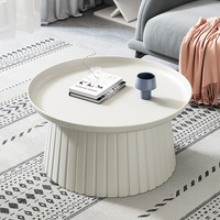 Mini table d'appoint nordique moderne Petite table basse pour salle à manger Meubles de ménage en plastique de type champignon pour salon balcon
