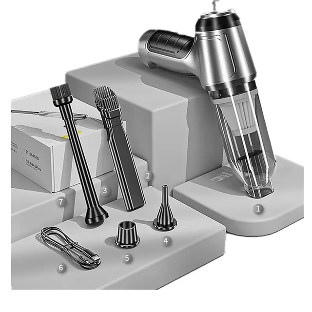 Portable Mini 12000Pa Wet/Dry Vacuum Cleaner Cordless Wireless Handheld Car Vacuum Cleaner Electric Power Source