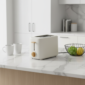 Ousheng 2-Scheiben-Toaster für den Haushalt aus gebürstetem Edelstahl mit extra breiten Schlitzen und variabler elektronischer Bräunungsregelung - Product Image 1