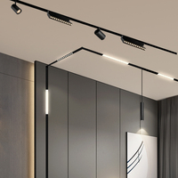 Lampe sur rail Led magnétique réglable en fer et aluminium, montage en Surface, 6W 12W 18W 20W 24W 30W 40W, 10 pièces