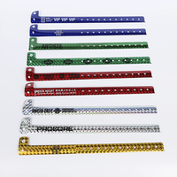 Bracelet personnalisé en vinyle, impression numérique antique, fermeture à pression, jetable, holographique, imperméable, durable, résistant aux déchirures