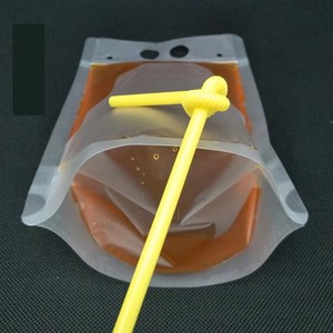 תיק רוכסן פלסטיק לעמוד שקית 250 מ "ל 500 מ" ל שקיות שקיות עם משקה מסיבה שקיות של מיץ למבוגרים ובני נוער - Product Image 4