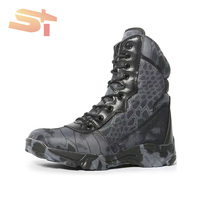 Bottes tactiques de montagne, chaussures de randonnée saisonnières à motifs robustes, bottes hautes résistantes à l'usure, camouflage