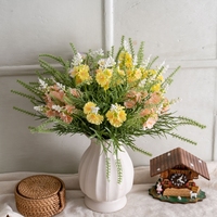 MW77707 Fleurs de marguerites artificielles Feuillage Verdure Faux Plantes Chrysanthème Bouquet de sauge pour la décoration intérieure Décoration murale de cuisine