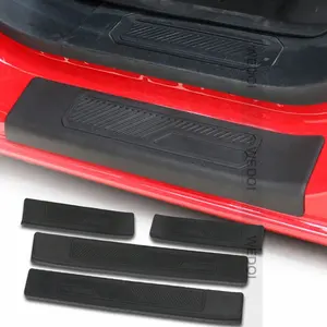 In fibra di carbonio auto davanzale battitacco piastra protezioni protezione antiscivolo soglia Trim Sticker per accessori Ford Bronco