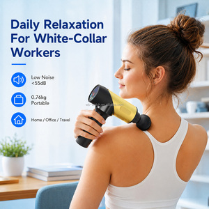 Pistolet de massage EMS portatif personnalisé chaud/froid à percussion profonde pour thérapeutes, idéal pour la récupération musculaire sportive professionnelle - Product Image 5