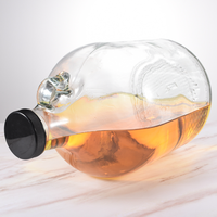 Vente en gros de bouteilles en verre de 5 litres Demijohn avec bouchon à vis comme petit fermentateur