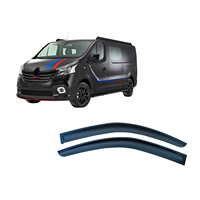 Pare-pluie latéral pour RENAULT TRAFIC 2001-2015, déflecteur de vent latéral, protection contre les intempéries, montage extérieur avec ruban adhésif
