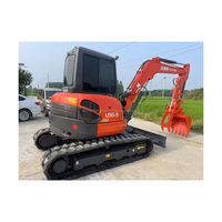 Excavatrice d'occasion japonaise U55 de 5 tonnes, mini-pelle compacte d'occasion U55 U40 U35 KX155 à vendre, conforme aux normes EPA CE