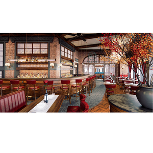 Fornire il servizio di Rendering 3D mobili per ristoranti personalizzati illuminazione disegni CAD Interior Design del <span class=keywords><strong>ristorante</strong></span> - Product Image 5