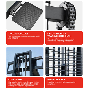 Nuevas llegadas: Carretilla elevadora eléctrica de batería pequeña de 1.5 toneladas (2000 kg) con horquilla larga para palets y apilador. - Product Image 5